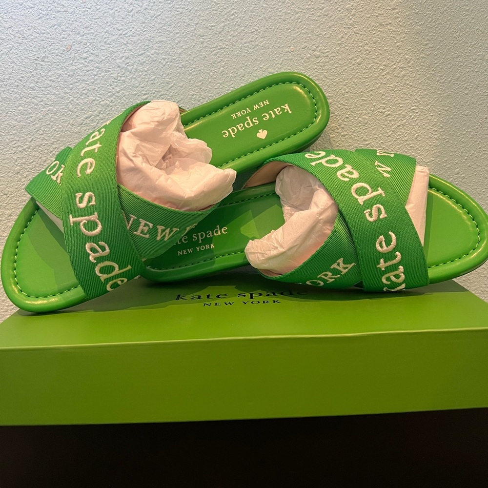 Kate Spade Vibrant Green Logo Slides